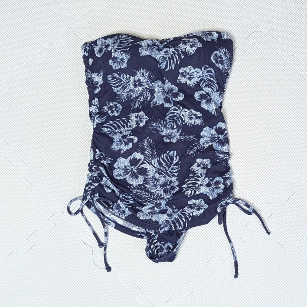 Tommy Bahama Suit Women One Piece Size 4 Chambray Blossom Blue Floral - Picture 4 of 11